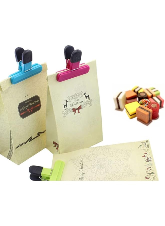 ORiTi - Large Chip Clips 9 Pack Air Tight Food Clips Bag Sealing Clips With Good Grips Plastic Heavy Duty Seal Grips For Coffee Potato And Food Bags Assorted Sizes - Image 1