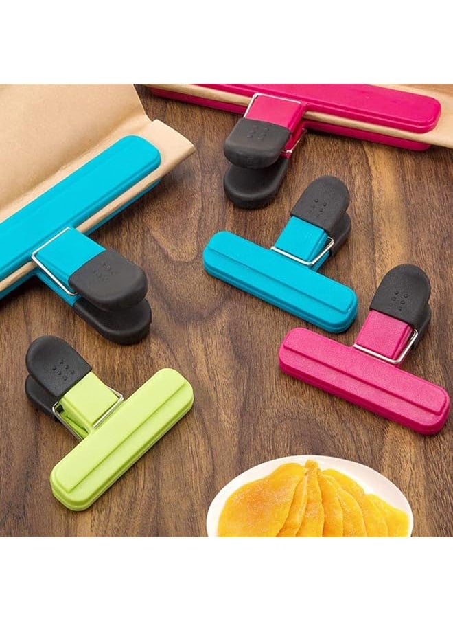 ORiTi - Large Chip Clips 9 Pack Air Tight Food Clips Bag Sealing Clips With Good Grips Plastic Heavy Duty Seal Grips For Coffee Potato And Food Bags Assorted Sizes - Image 1