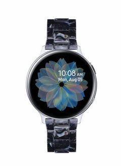 Y&D Resin Bands Compatible with Galaxy Watch4 40mm 44mm for Classic 42mm 46mm/Galaxy Watch3 41mm Watchband 20mm Watch Band Stainless Steel Buckle Strap/Galaxy Active 2-Black  - Image 3