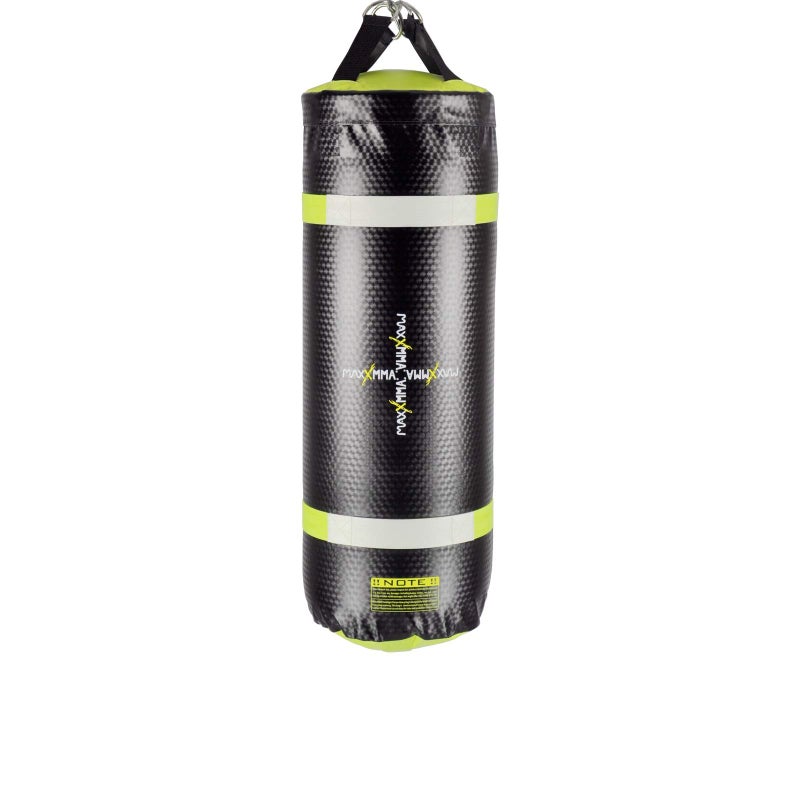 MaxxMMA 3 ft 4-in-1 Water/Air Heavy Bag | Training & Fitness, Uppercut Workout, MMA Grappling, Punching Bag (Black/Neon Yellow) - Image 1