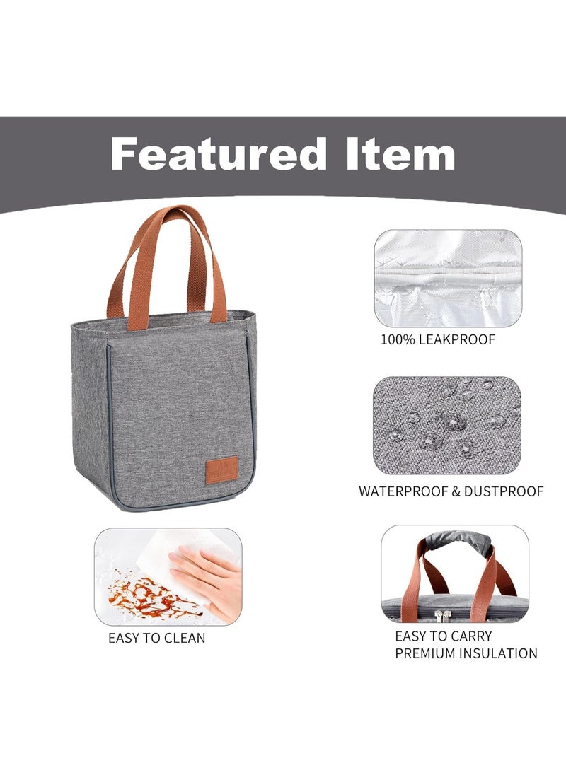 TYCOM Insulated Lunch Bag Lunch Box Large Cooler Tote Bag for Men Women and Children Double Deck Cooler for Office and Picnic  - Image 3
