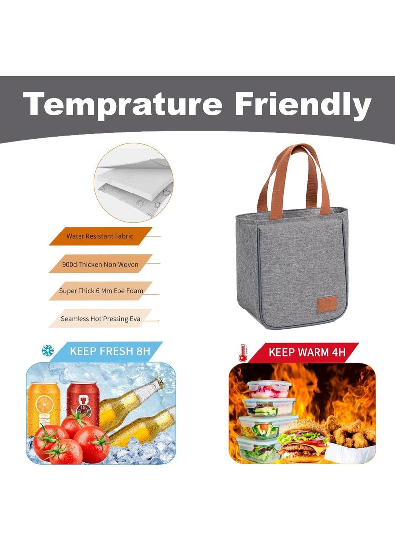 TYCOM Insulated Lunch Bag Lunch Box Large Cooler Tote Bag for Men Women and Children Double Deck Cooler for Office and Picnic  - Image 5