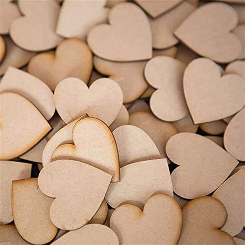 Snoogg MDF Wood for Art and Craft for Resin Art, Mandala, Model Building, Home Décor, Painting, Student Project, DIY Plaque Handicraft. Shape Heart Size 8 Inch Pack of 25 - Image 2