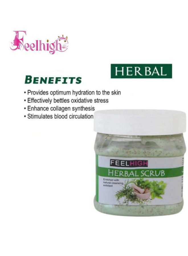 Feelhigh Face And Body Neem Mask Fight Wrinkles 500ml And Face Scrub 500ml (Neem Mask and Herbal Scrub) - Image 2