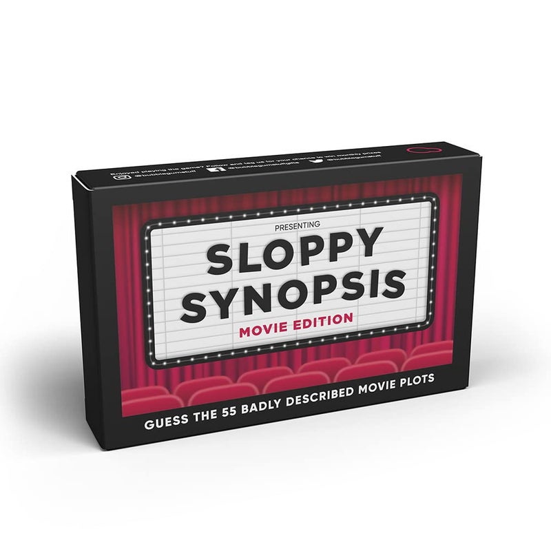 Bubblegum Stuff Sloppy Synopsis Card Game - Badly Described Movies Quiz Game - 55 Flashcards 4.9-Inch x 3.2-Inch (12.5 x 8.1 cm) - Suitable for Family  Kids  Teenagers & Adults - Image 1