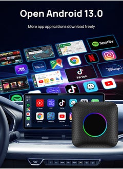 Mi VAZA Wireless CarPlay Box - Wireless Android Auto 4GB+64GB (RAM+ROM) - Car Adapter - 3-in-1 Car AI Box - Built-in GPS, Android 13, Dual-band Wifi, Bluetooth  - Image 2