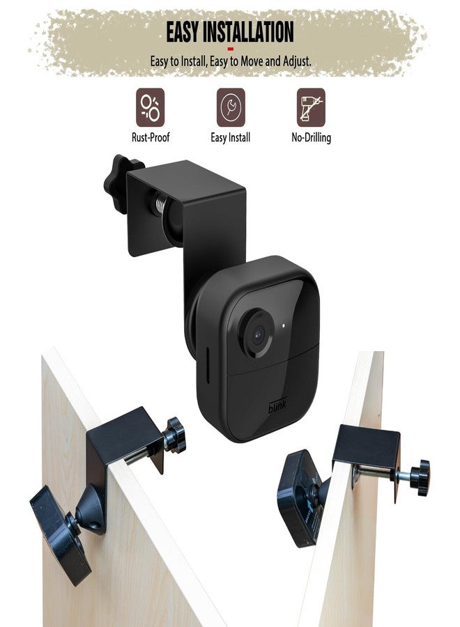 PUUUCI Door/Gutter Mount for Blink Indoor/Outdoor Camera(4th/3rd Gen) & Blink XT2/XT Camera - Blink Security Camera Mounting Accessories for Home/Apartments/Business, No Drilling, No Damage - Image 5