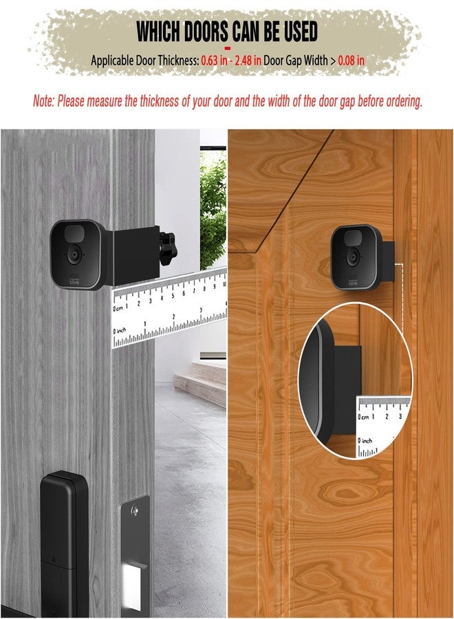 PUUUCI Door/Gutter Mount for Blink Indoor/Outdoor Camera(4th/3rd Gen) & Blink XT2/XT Camera - Blink Security Camera Mounting Accessories for Home/Apartments/Business, No Drilling, No Damage - Image 4