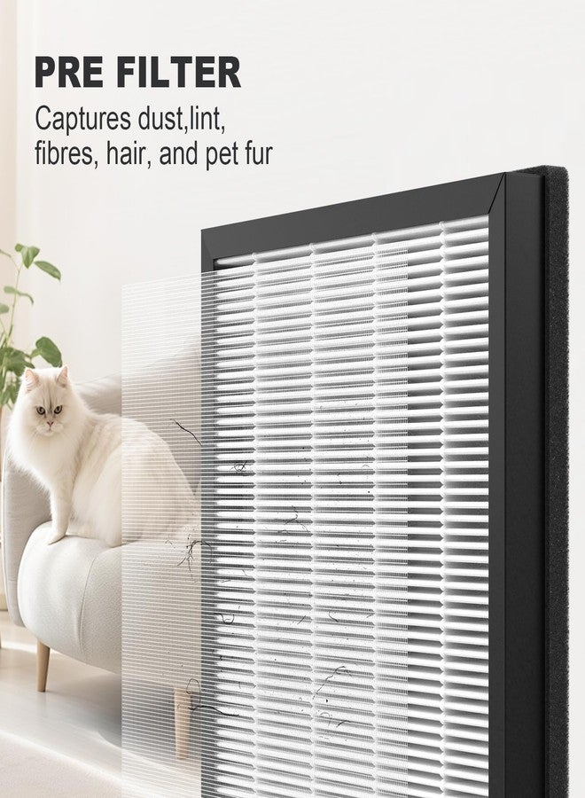 CFKREYA 2 Pack AP2000WF Replacement Filter Compatible with KNKA AP2000WF Air Purifier, 3 Stages of Filtration with Carbon Filter, Standard Version - Image 4
