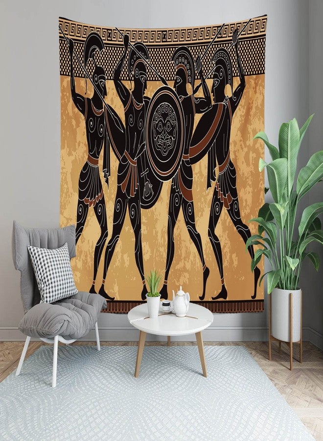 Loccor Ancient Greece Tapestry: Spartans & Greek Warriors - Myths & Pottery Design - 60x40 Inch Wall Hanging for Bedroom, Living Room, Office, Dorm & Home Decor - Image 4