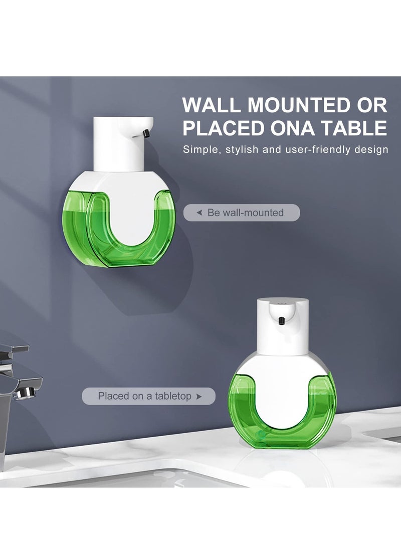 SYOSI Automatic Foaming Soap Dispenser Touchless Rechargeable Hand Soap Dispenser 4-Level Adjustable Foam Volume  USB Rechargeable 420ML Wall Mount Soap Dispenser for Bathroom Kitchen  - Image 2