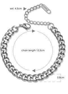 AIWANTO Alissa Stainless Steel Bracelet Silver  - Image 2