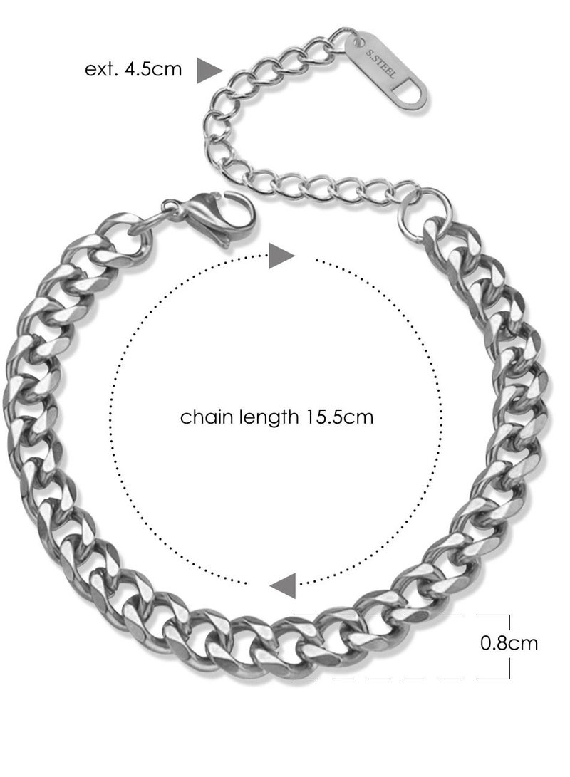 AIWANTO Alissa Stainless Steel Bracelet Silver  - Image 2