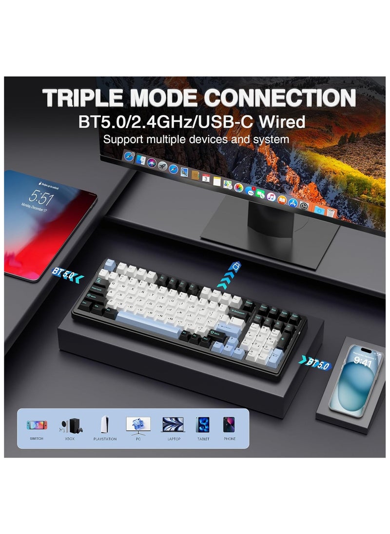 AULA F99 Wireless Mechanical Keyboard,Tri-Mode BT5.0/2.4GHz/USB-C Hot Swappable Custom Keyboard,Pre-lubed Linear Switches,Gasket Structure,RGB Backlit Gaming Keyboard for PC/Tablet/Xbox/PS4/PS5 - pzsku/Z56F36B1F579DC0B5F336Z/45/_/1739183019/1f6eab6f-9030-4324-9482-7bbdf46fea2d