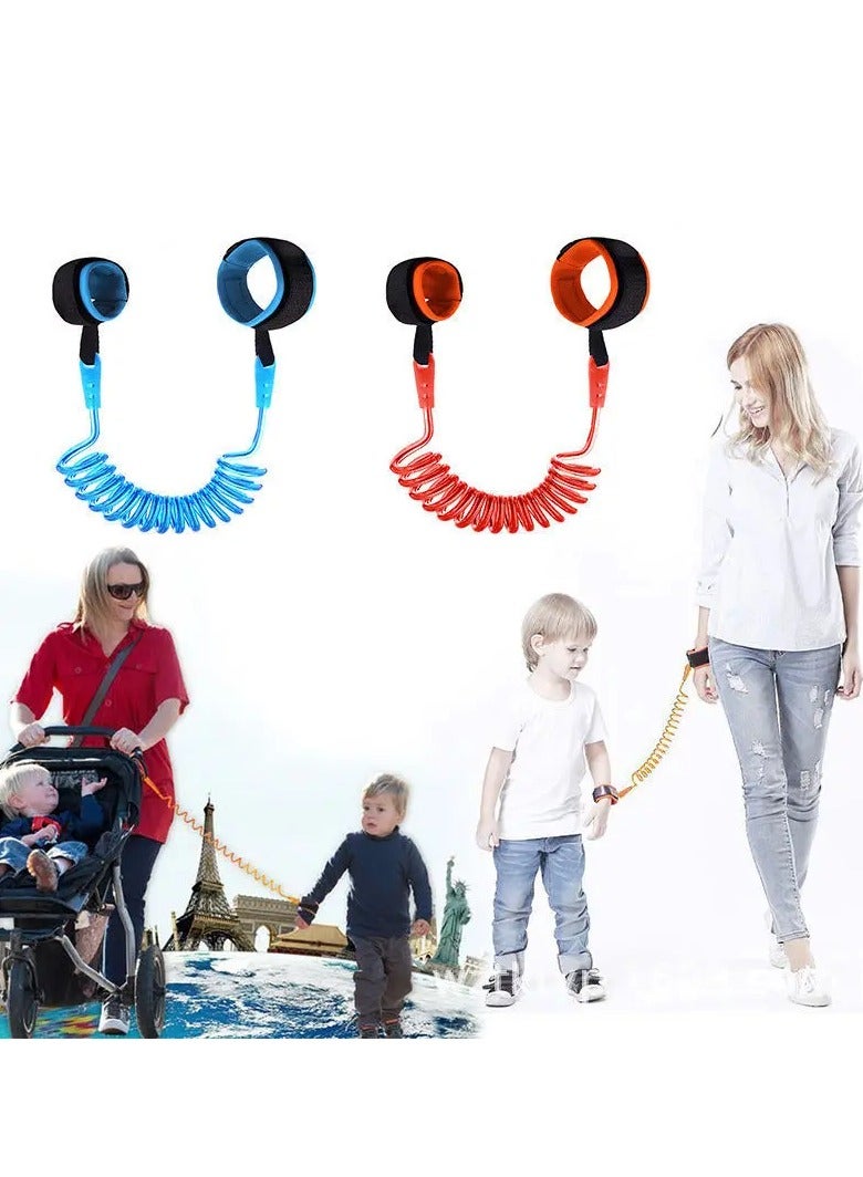 AROAQ Anti Lost Wrist Link, Toddler Safety Leash with Key Lock, Harness Strap Rope Leash Walking Hand Belt, Safety Wrist Leash for Toddlers, Babies & Kids (2m length) - Image 2