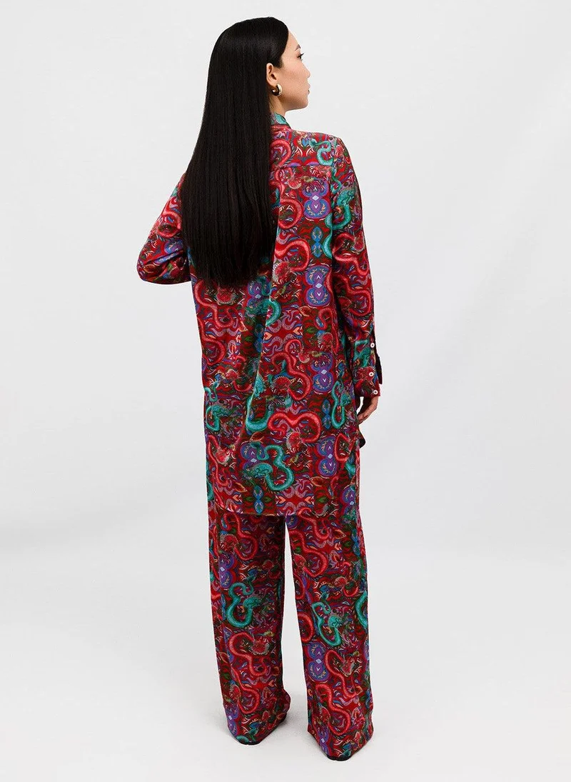 JANARA JONES Fantasy Satin Mira Blouse