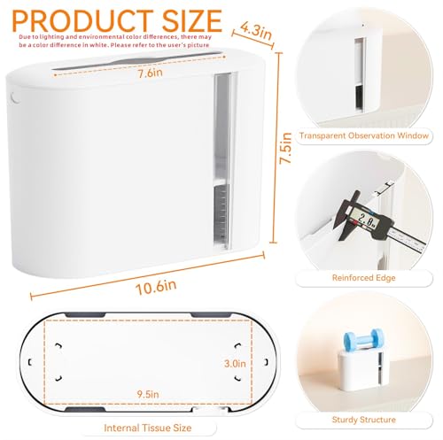 Yieach Touchless Paper Towel Dispenser for Countertop,Home,Bathroom and Kitchen,White Commercial Multifold Paper Towel Dispenser for Z-fold,Folded,Trifold,Napkin,C fold,Tri Fold Hand Towels Holder - Image 3