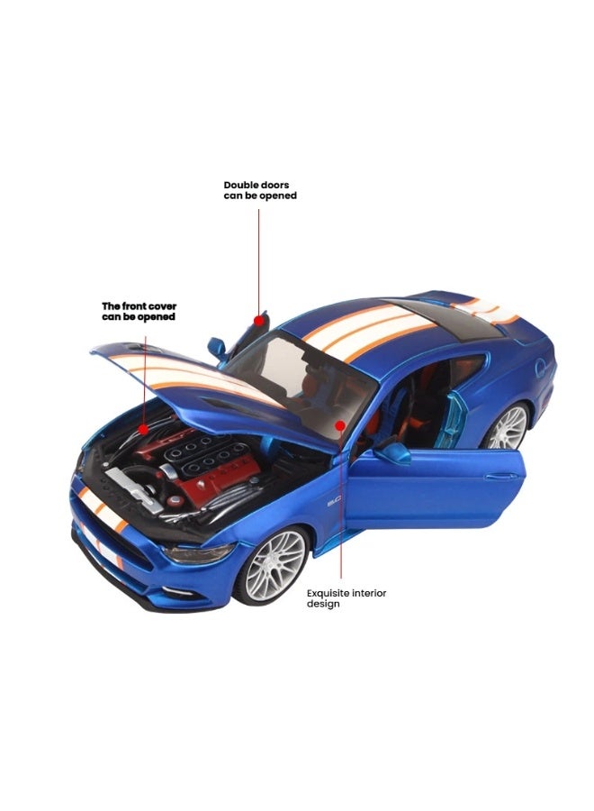 general 1:24 2015 Ford Mustang GT car model Metal Car model gift for family and friends - Image 2