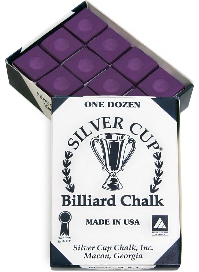 Silver Cup Silver Cup Billiard Chalk - One Dozen  - Image 2