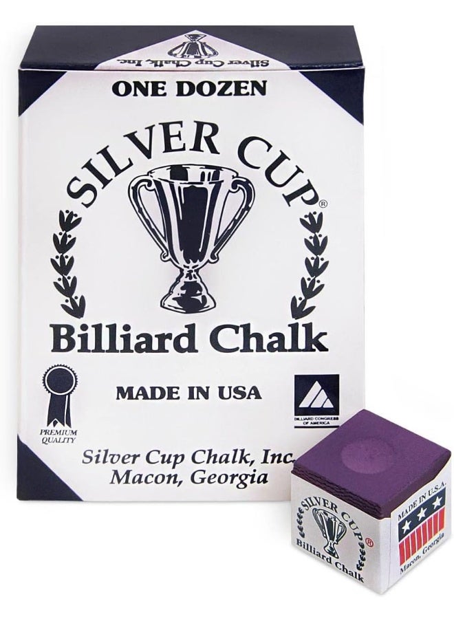 Silver Cup Silver Cup Billiard Chalk - One Dozen  - Image 3