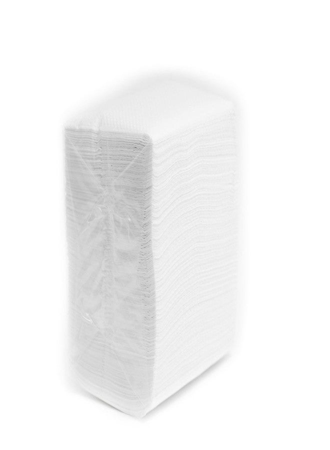 EcoQuality Low Fold Dispenser Napkins, 1-Ply, 3 1/2 x 5 in., White 800/pk, Dispenser Napkin Refill, Everyday Napkins, Perfect for Restaurants, Diners, Bodegas & Home - Image 1