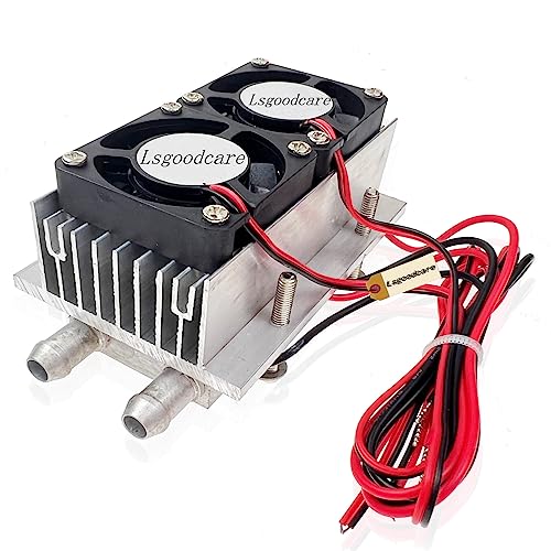 Lsgoodcare 120W Semiconductor Refrigeration Cooler Kit DIY Peltier Cooler 12V TEC1-12706 Peltier Heatsink Module kit Thermoelectric Peltier Water Cooling System for DIY Car Electronic Refrigerator - Image 1
