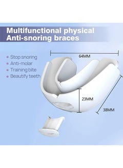 Ocean Multifunctional Anti-Snoring Silicone Braces, Anti-Snoring Device, Night Clenching Guard, Portable Anti-Grinding Braces, Night Sleep Aid to Stop Snoring, Prevent Teeth Grinding Disorder and Clenching  - Image 2