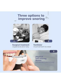 Ocean Multifunctional Anti-Snoring Silicone Braces, Anti-Snoring Device, Night Clenching Guard, Portable Anti-Grinding Braces, Night Sleep Aid to Stop Snoring, Prevent Teeth Grinding Disorder and Clenching  - Image 3