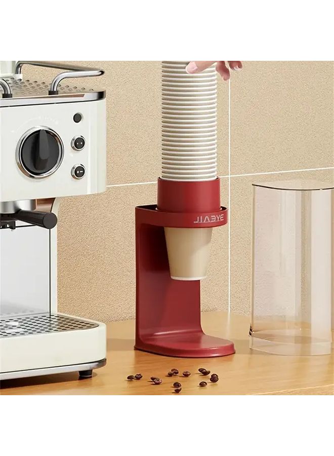Cream White Countertop Cup Holder Disposable Cup Dispenser Large Capacity 40 Cups - Image 4