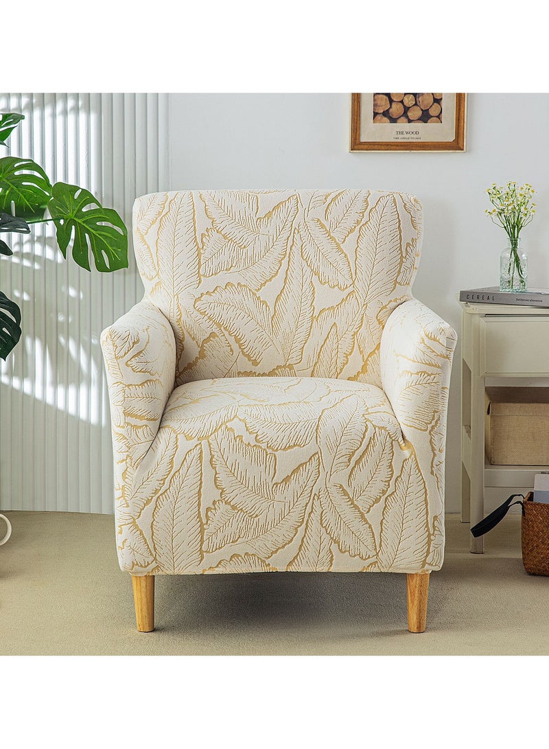 عام غطاء أريكة مفردة مطاطي يغطي بالكامل، غطاء كرسي ذو ظهر عالٍ، يزيّن الأريكة بسهولة ويمنحها مظهراً جديداً فوراً. - Image 1