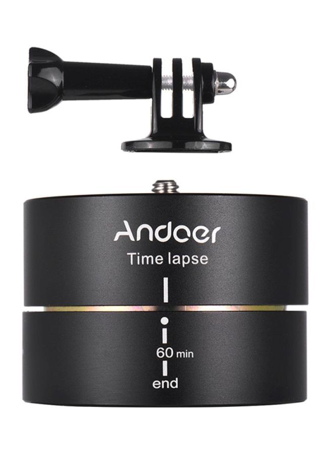 NIBEMINENT Auto Rotating Time Lapse Tripod Head Black  - Image 1