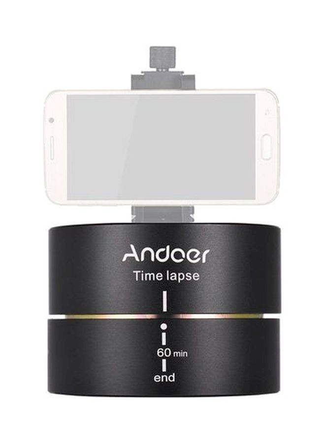 NIBEMINENT Auto Rotating Time Lapse Tripod Head Black  - Image 5