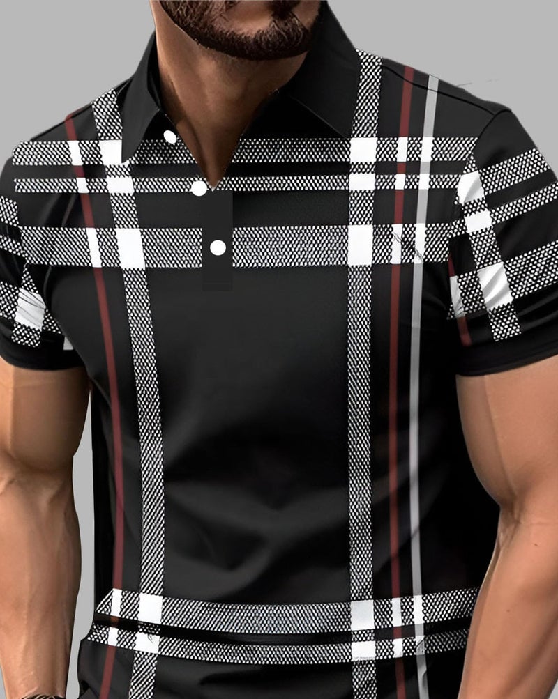 AUSK Men Polo Half Sleeve T-Shirt Black - Image 4
