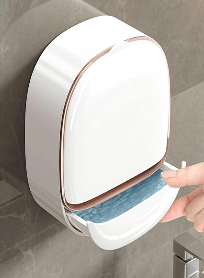 AARUX Self Adhesive Wall Mounted Soap Holder with Drain Tray | No Drill Soap Holder for Bathroom & Kitchen | Waterproof Plastic Soap Stand with Removable Tray (Pack of 1) - Image 5