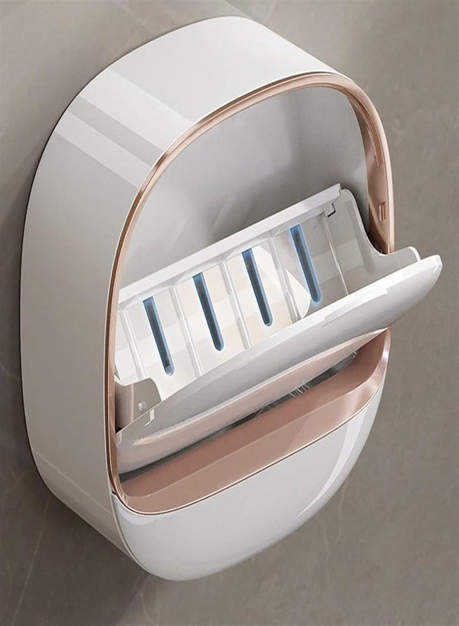 AARUX Self Adhesive Wall Mounted Soap Holder with Drain Tray | No Drill Soap Holder for Bathroom & Kitchen | Waterproof Plastic Soap Stand with Removable Tray (Pack of 1) - Image 3
