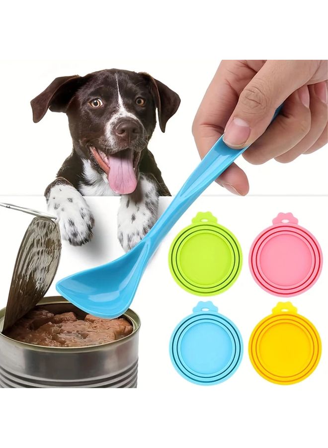 Pink Silicone Pet Can Lids Set Leakproof Reusable Dishwasher Safe Pet Food Covers - Image 1