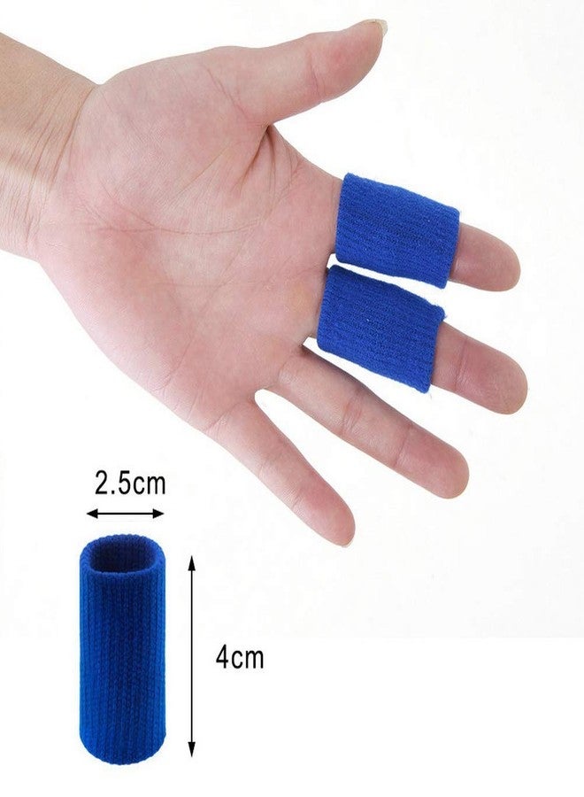 Cute critters 10pcs Finger Protector for Cricket, Elastic Thumb Brace Support, Blue - Image 4