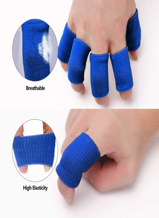 Cute critters 10pcs Finger Protector for Cricket, Elastic Thumb Brace Support, Blue - Image 3