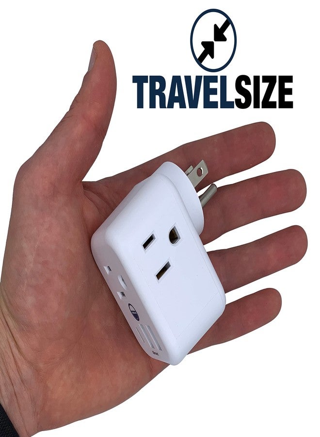 كروز أون موزع طاقة معتمد للرحلات البحرية، مقاوم للارتفاع المفاجئ في التيار [6 منافذ] USB-A وUSB-C ومنفذ قياسي، متوافق مع سفن كارنيفال ورويال كاريبيان وNCL وجميع سفن الرحلات البحرية - Image 4