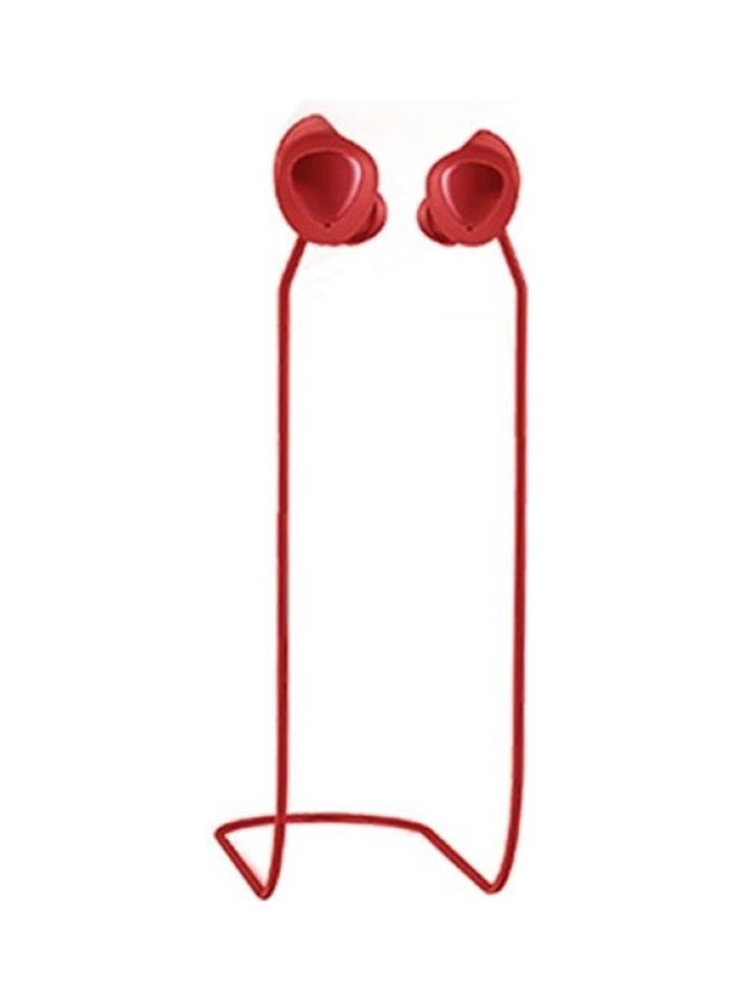 Anti Lost Soft Silicone Strap For Earphone Red