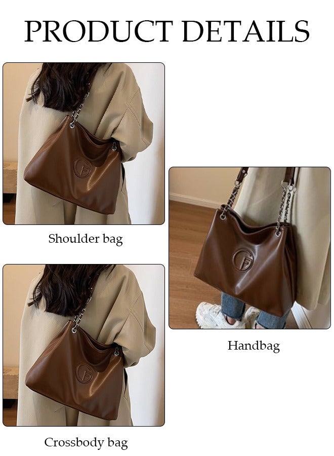 DUNISO Women's Shoulder Tote Bag Faux Leather Handbag for Women Large Capacity Messenger Fashionable Travel Crossbody Bag for Ladies Girls College Students  - Image 2