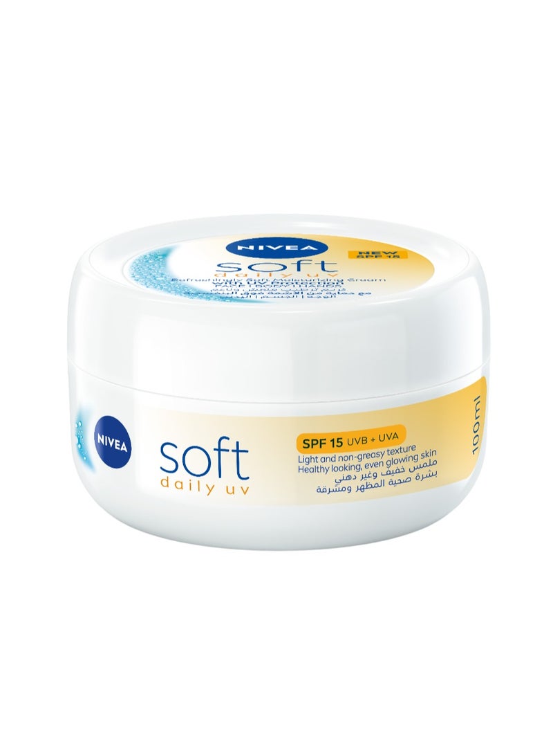 Nivea Soft Daily Uv With Spf15 Moisturizing Cream 100ml - Image 2