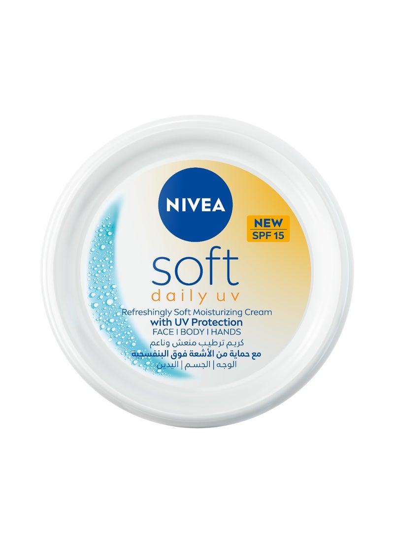 Nivea Soft Daily Uv With Spf15 Moisturizing Cream 100ml - Image 1