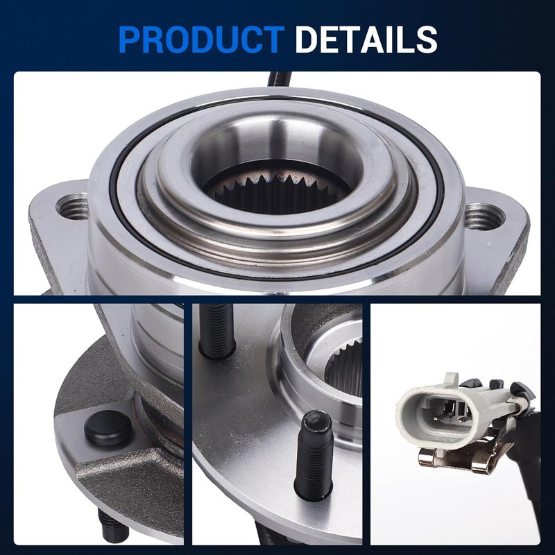 Autoround مجموعة محور العجلة الأمامية والمحامل Autoround 513189 لسيارات شيفروليه إكوينوكس، ساتورن فيو، بونتياك تورنت - Image 4