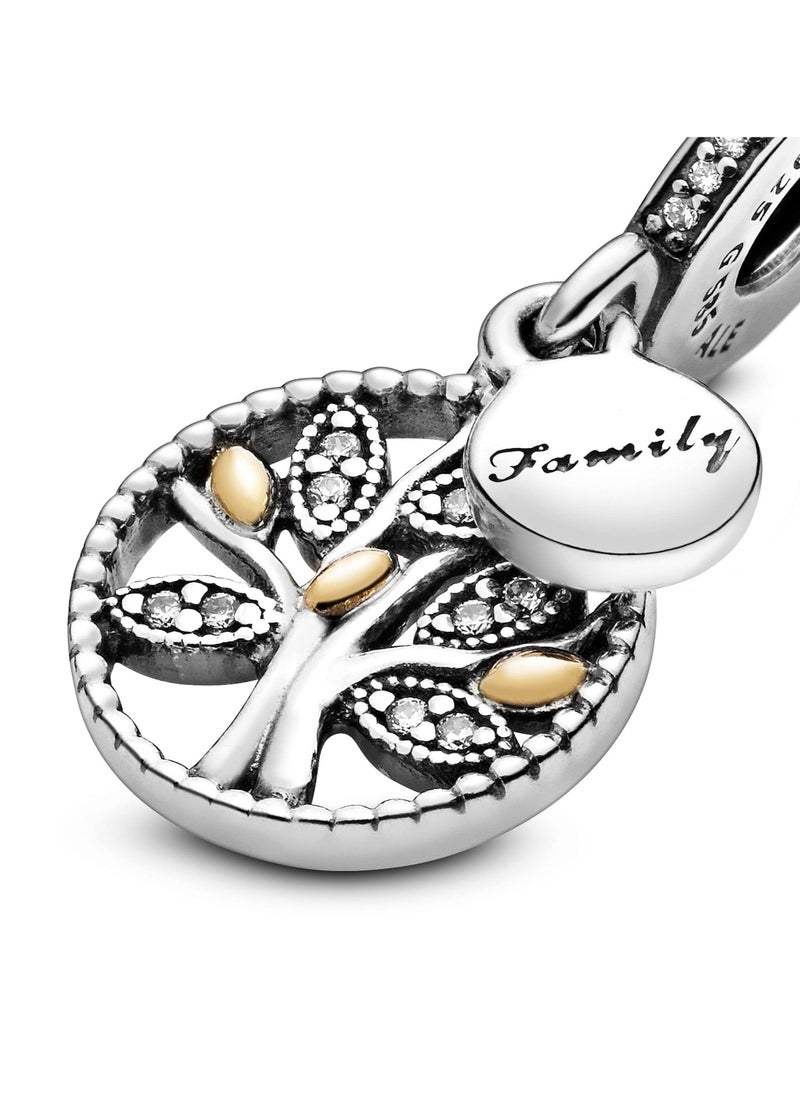 Pandora Sparkling Family Tree Cubic Zirconia Pendant in 925 Silver and 14K Yellow Gold with Box - pzsku/Z56F4028A34E22F6E0F40Z/45/_/1740542601/22b130df-73ed-4e7d-b7bb-c7d81a5f6980