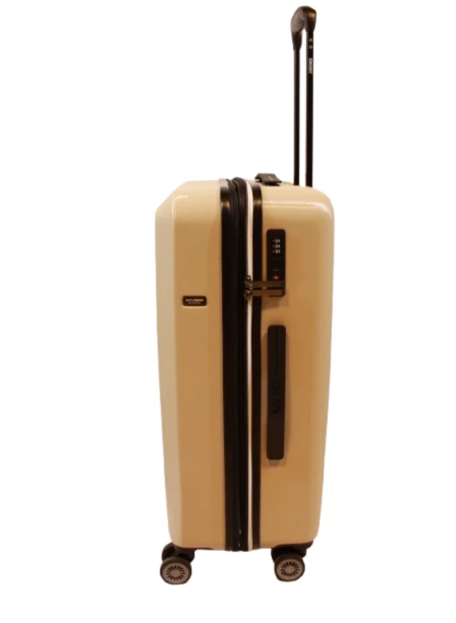 DKNY Taupe DKNY SOHO Hardside Luggage on Wheels for Unisex | Ultra Lightweight ABS on with Spinner Wheels 4 Color Taupe  | Best Price UAE