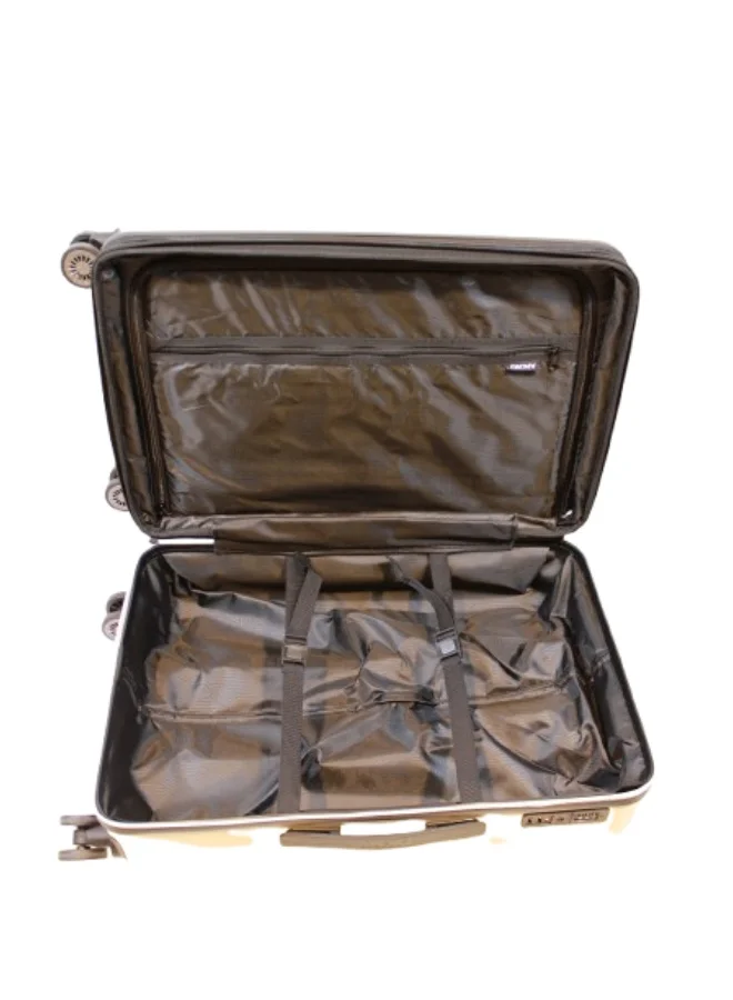 DKNY Taupe DKNY SOHO Hardside Luggage on Wheels for Unisex | Ultra Lightweight ABS on with Spinner Wheels 4 Color Taupe  | Best Price UAE
