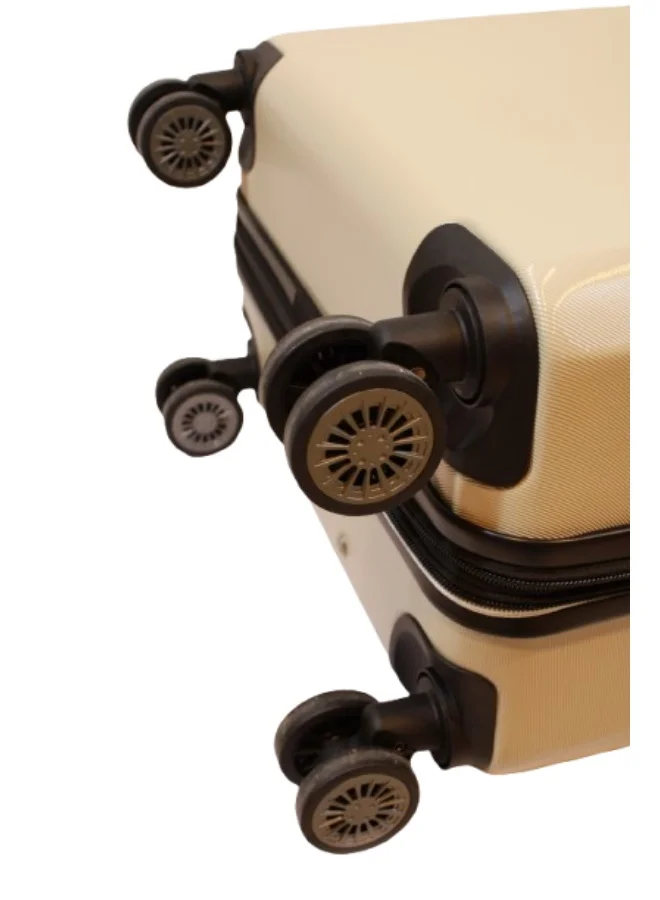 DKNY Taupe DKNY SOHO Hardside Luggage on Wheels for Unisex | Ultra Lightweight ABS on with Spinner Wheels 4 Color Taupe  | Best Price UAE