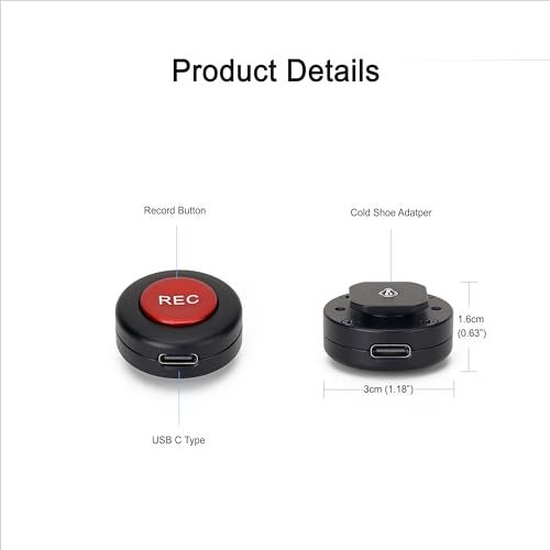 Konova Record Button for Top Side Handle (not Including Handle) Remote Trigger Compatible for Sony A7 / Panasonic S5 / Fujifilm X-T3 - Image 5