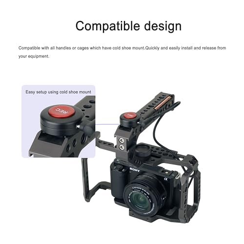 Konova Record Button for Top Side Handle (not Including Handle) Remote Trigger Compatible for Sony A7 / Panasonic S5 / Fujifilm X-T3 - Image 3